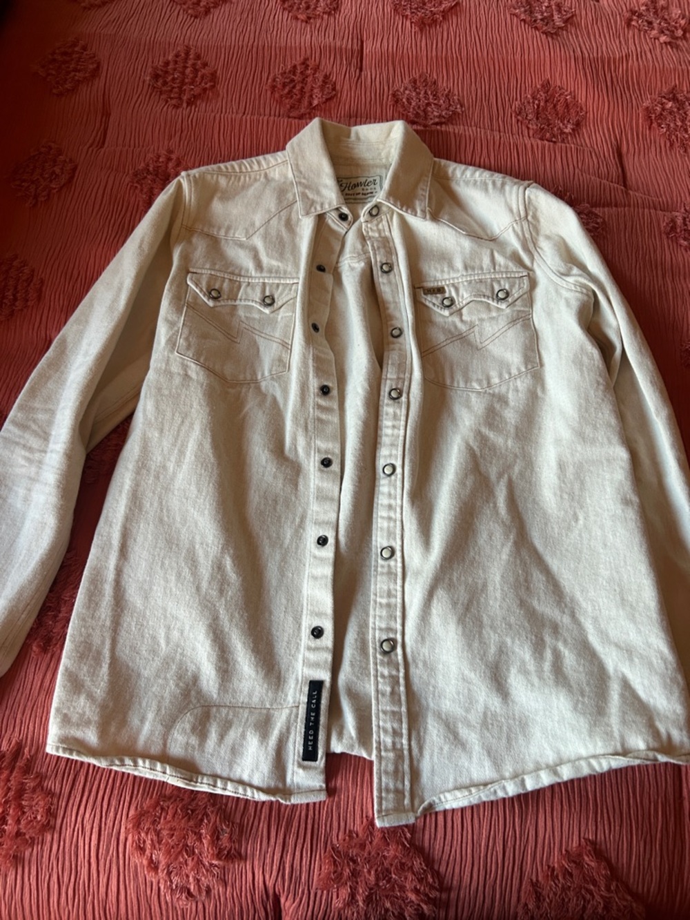 Howler Brothers Cream Canvas Western Worker Jacket